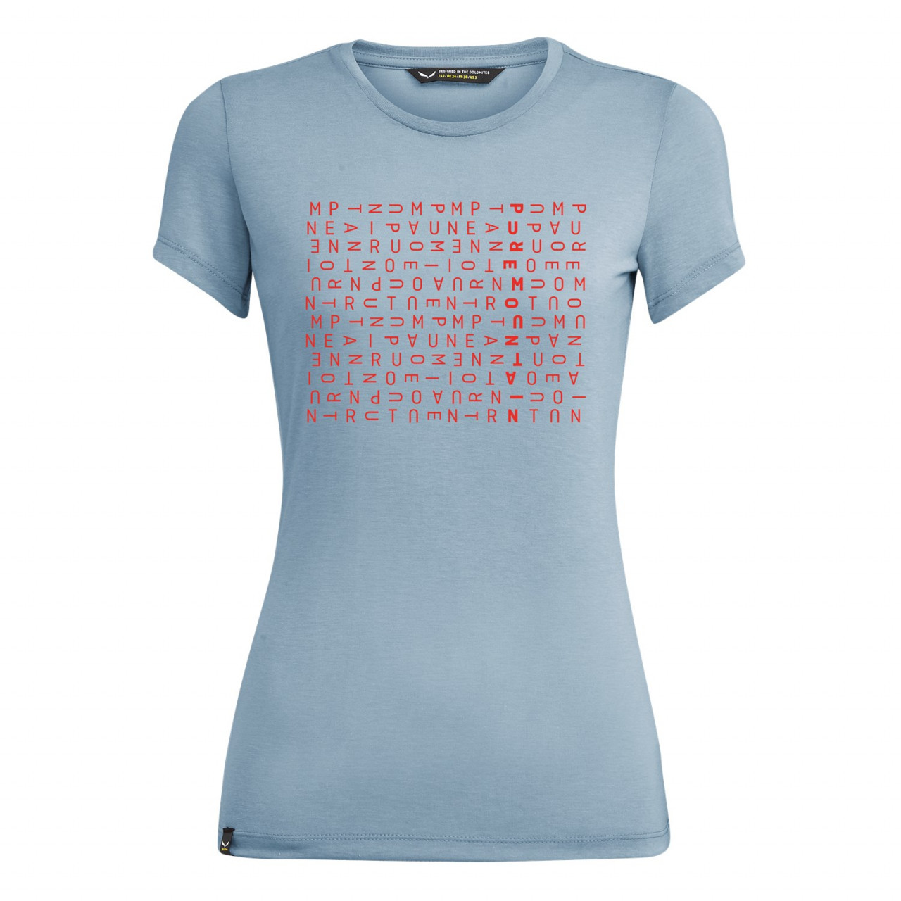 Camisetas Mujer Chile - Salewa Crosswords Dri-Release® - Gris/Azules - HPUF-69430